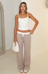 True Feelings Wide Leg Pants Moon