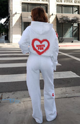 11th Street City Girl At Heart Wide Leg Sweatpants Cherry Glaze