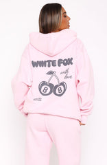 With Love In The Moment Oversized Hoodie Pink