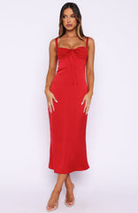 All Yours Midi Dress Red