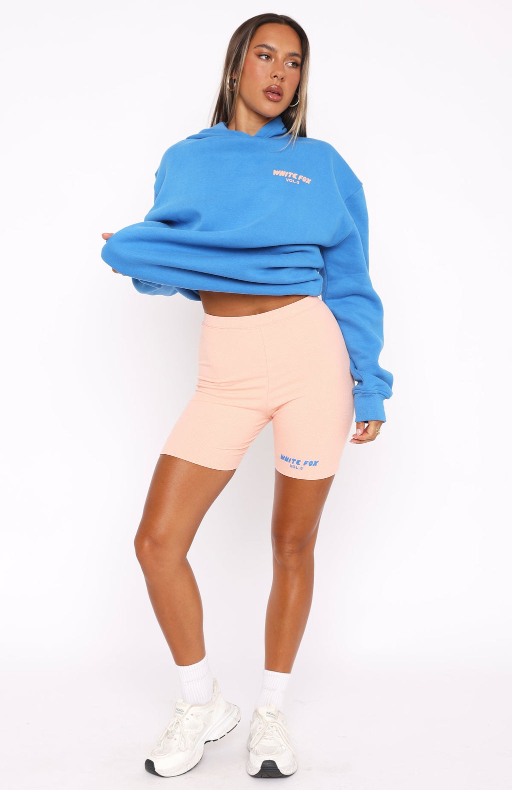 Offstage Ribbed Bike Shorts Apricot Ice