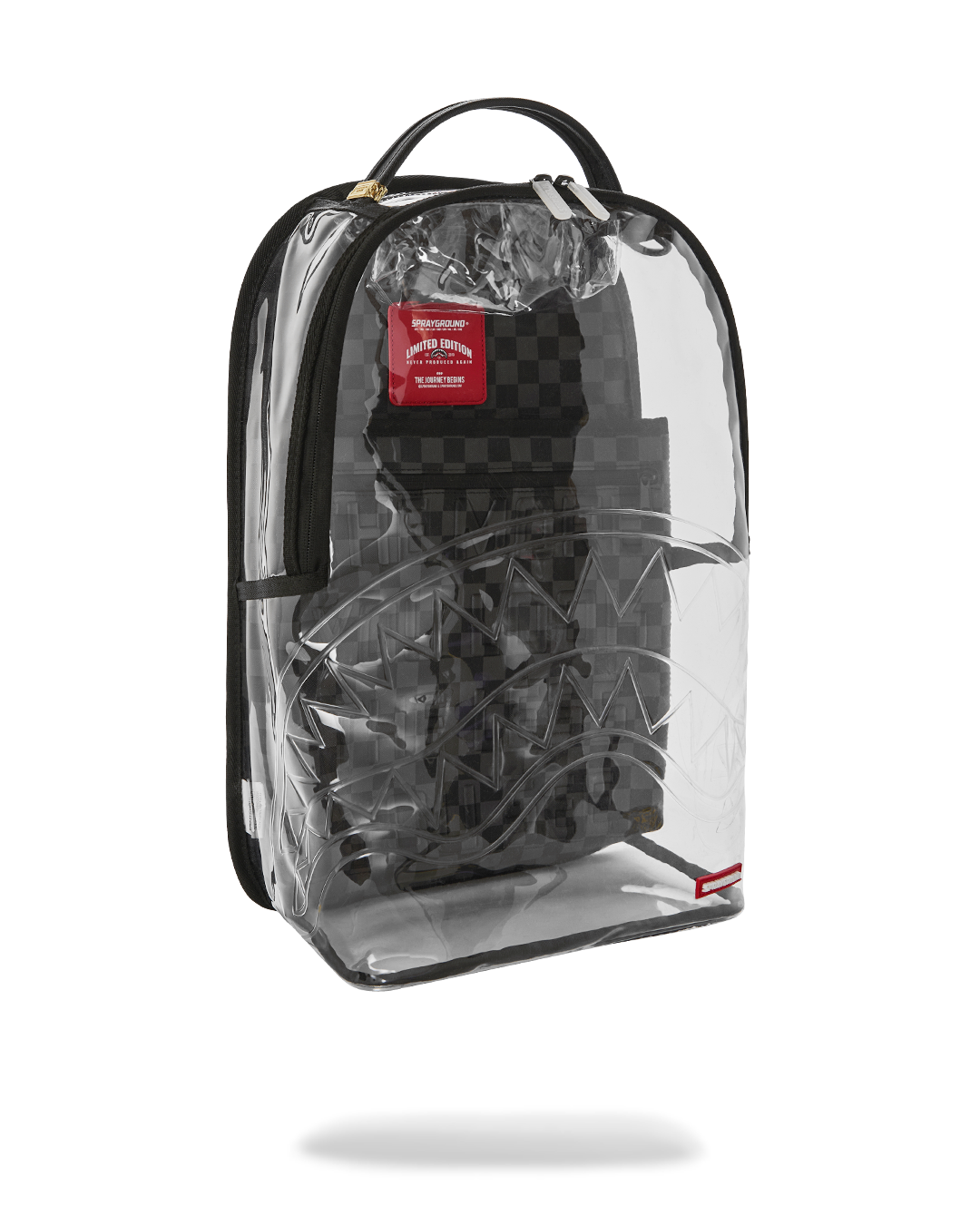CLEAR DLX BACKPACK - CHECKED OUT (GRAY BLK CHECK)