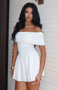 Wherever You Are Mini Dress Off White