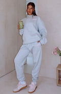 Love Me Tender Sweatpants Dark Grey Marle
