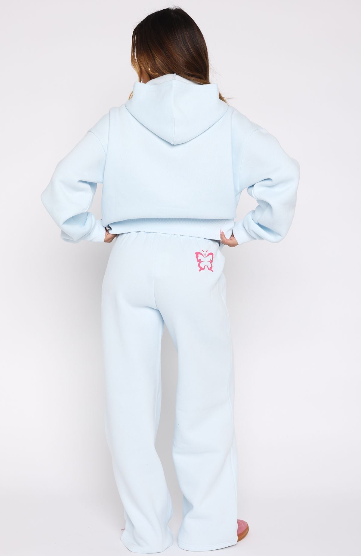 Lucky Thirteen Audrina Wide Leg Sweatpants Blue