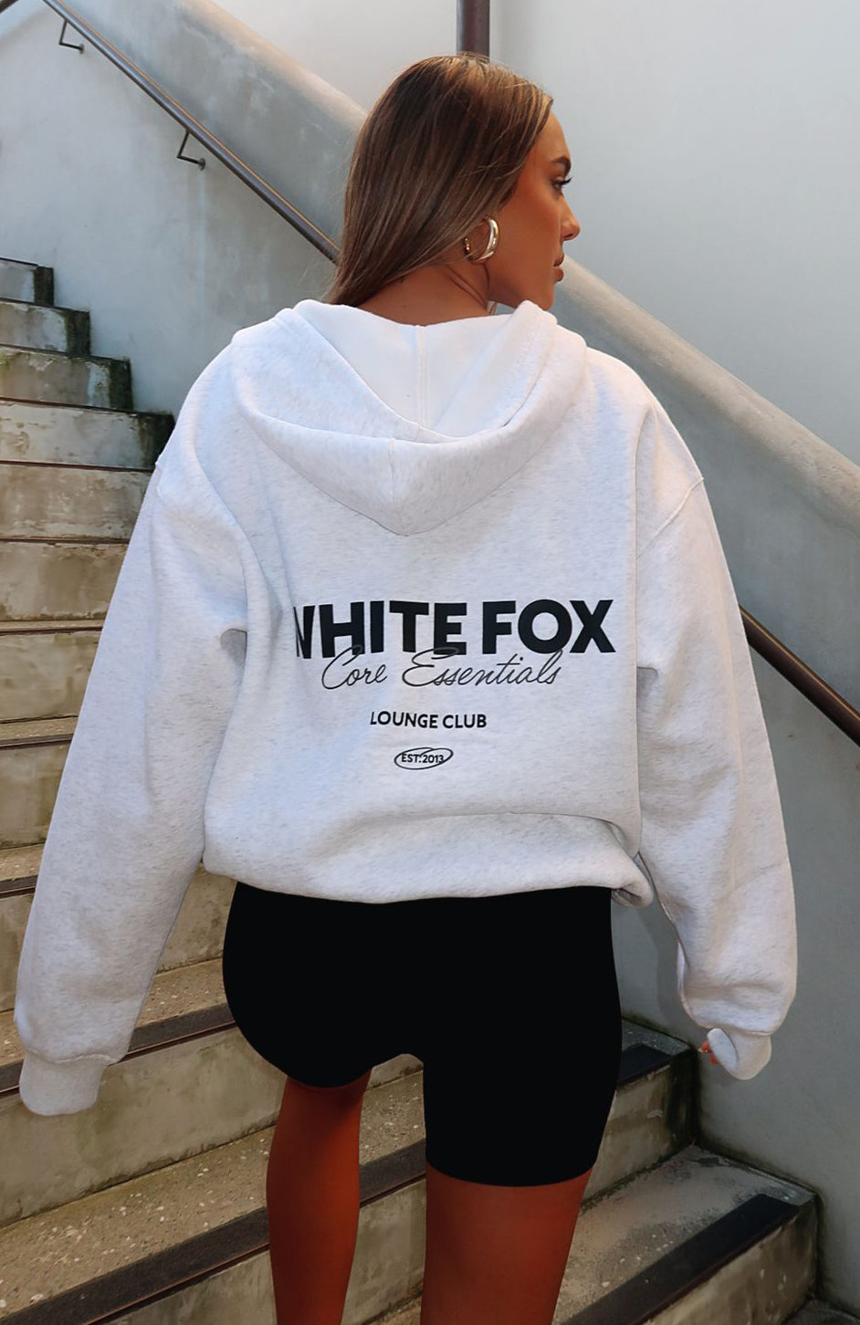 Core Essentials Zip Hoodie Grey Marle