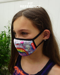 KIDS FORM FITTING MASK: COLOR DRIP