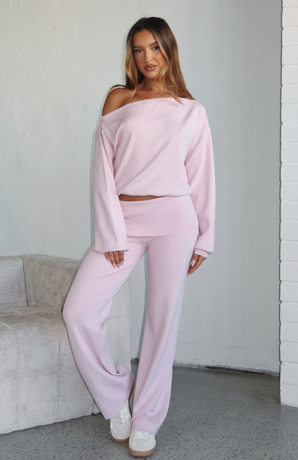 Can't Find The Words Knit Pants Pink