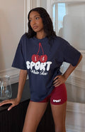 Club 14 Peyton Oversized Tee Navy
