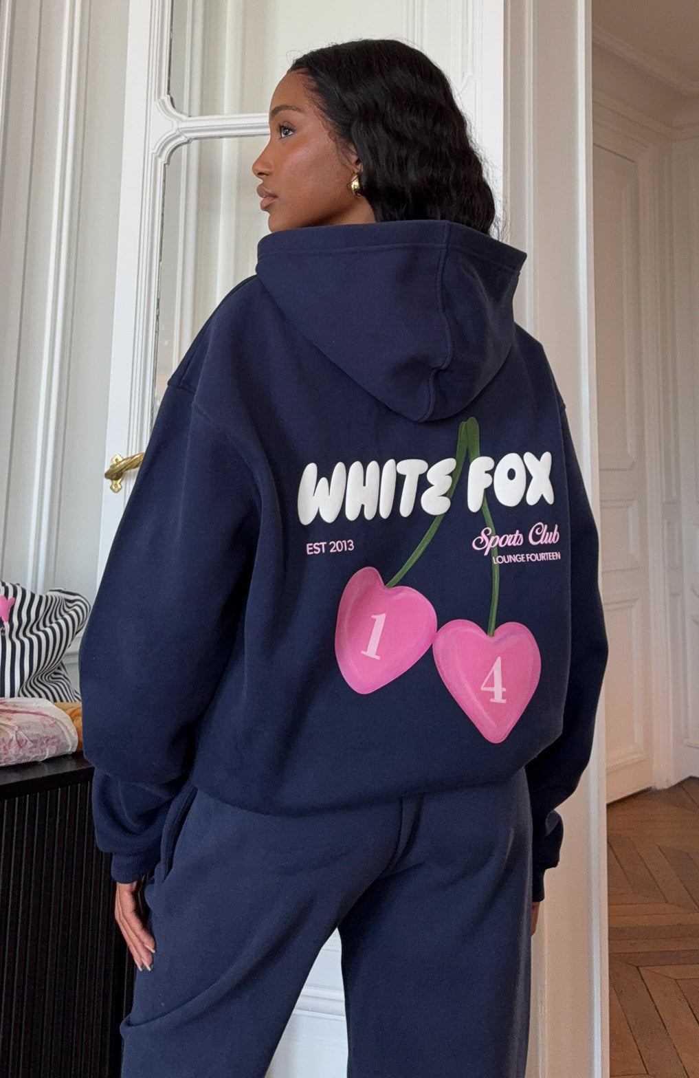 Club 14 Trinity Oversized Hoodie Navy