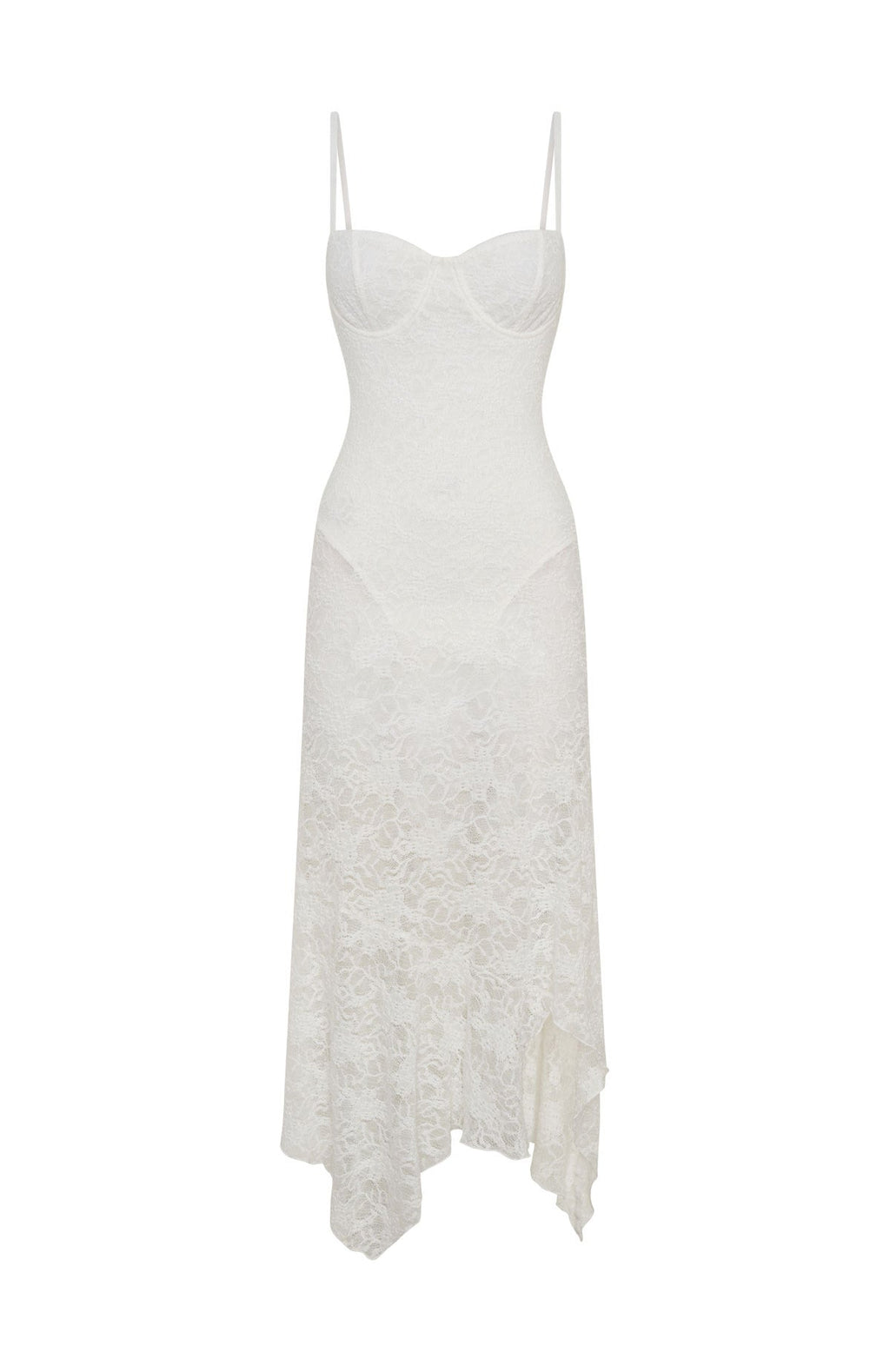 Darling Girl Midi Dress White